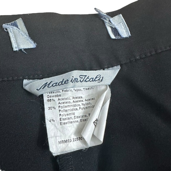 MaxMara Pants Black Trousers Straight Leg High Waisted Work Size Medium - Picture 7 of 8